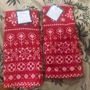 Christmas hand towels